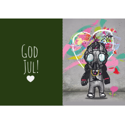 10 Julekort med din kunst. (Premium konvolutter)