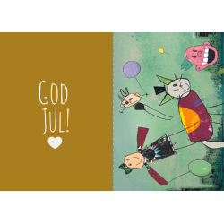 10 Julekort med din kunst (kun foldekort)