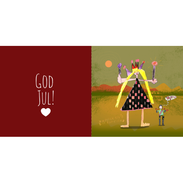 10 Julekort med din kunst (kun foldekort)