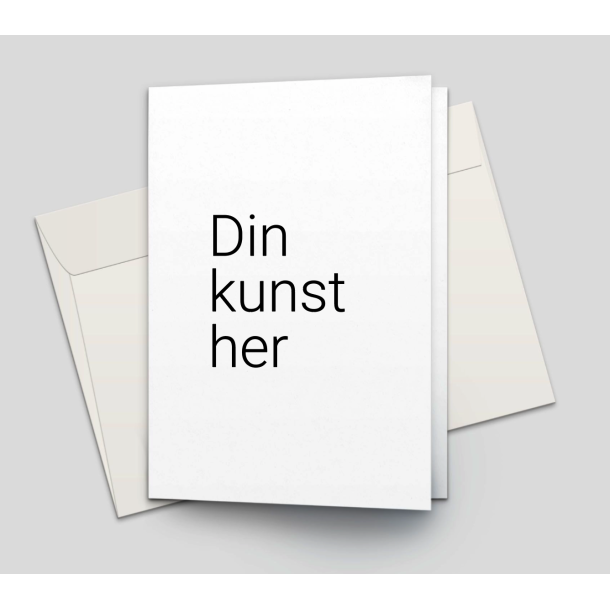 10 Julekort med din kunst. (Premium konvolutter)