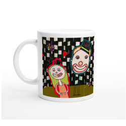 Hvitt krus med din kunst