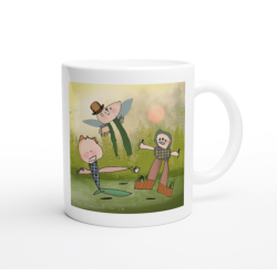 Hvitt krus med din kunst