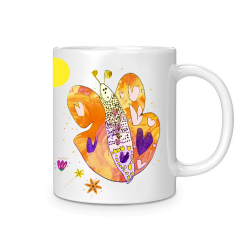 Hvitt krus med din kunst