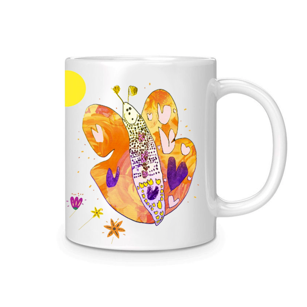 Hvitt krus med din kunst